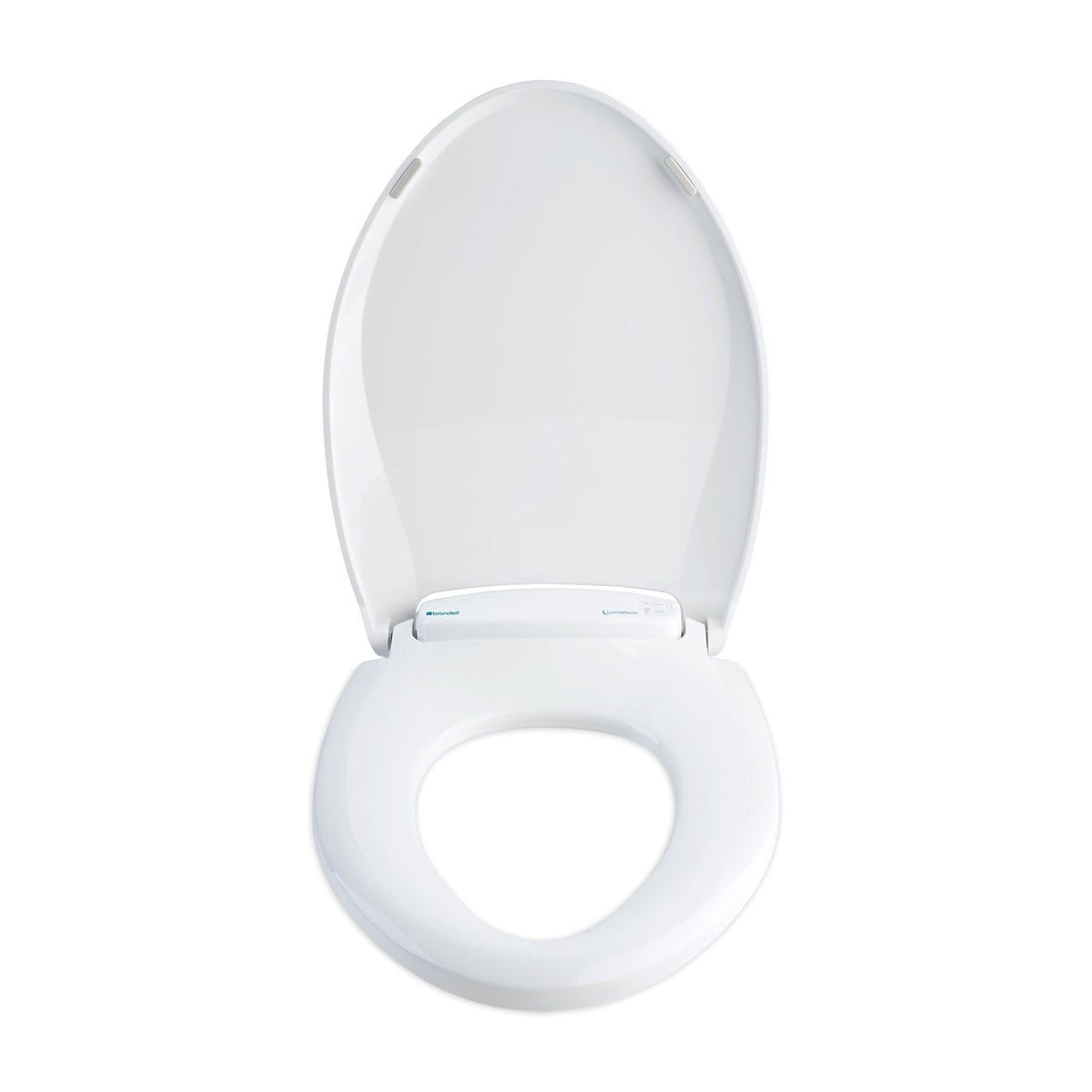 Brondell LumaWarm Heated Nightlight Toilet Seat – Round – White –