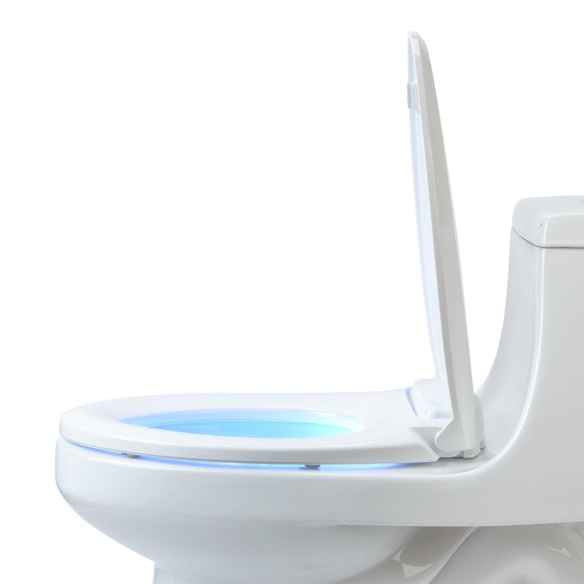 Brondell LumaWarm Heated Nightlight Toilet Seat – Round – White –