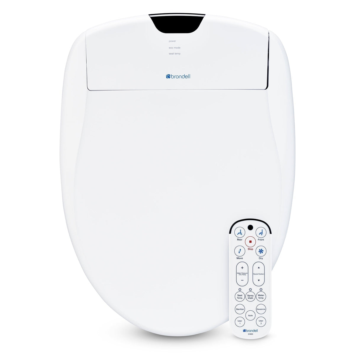 Brondell Swash 1400 Luxury Bidet Toilet Seat – Elongated – White –