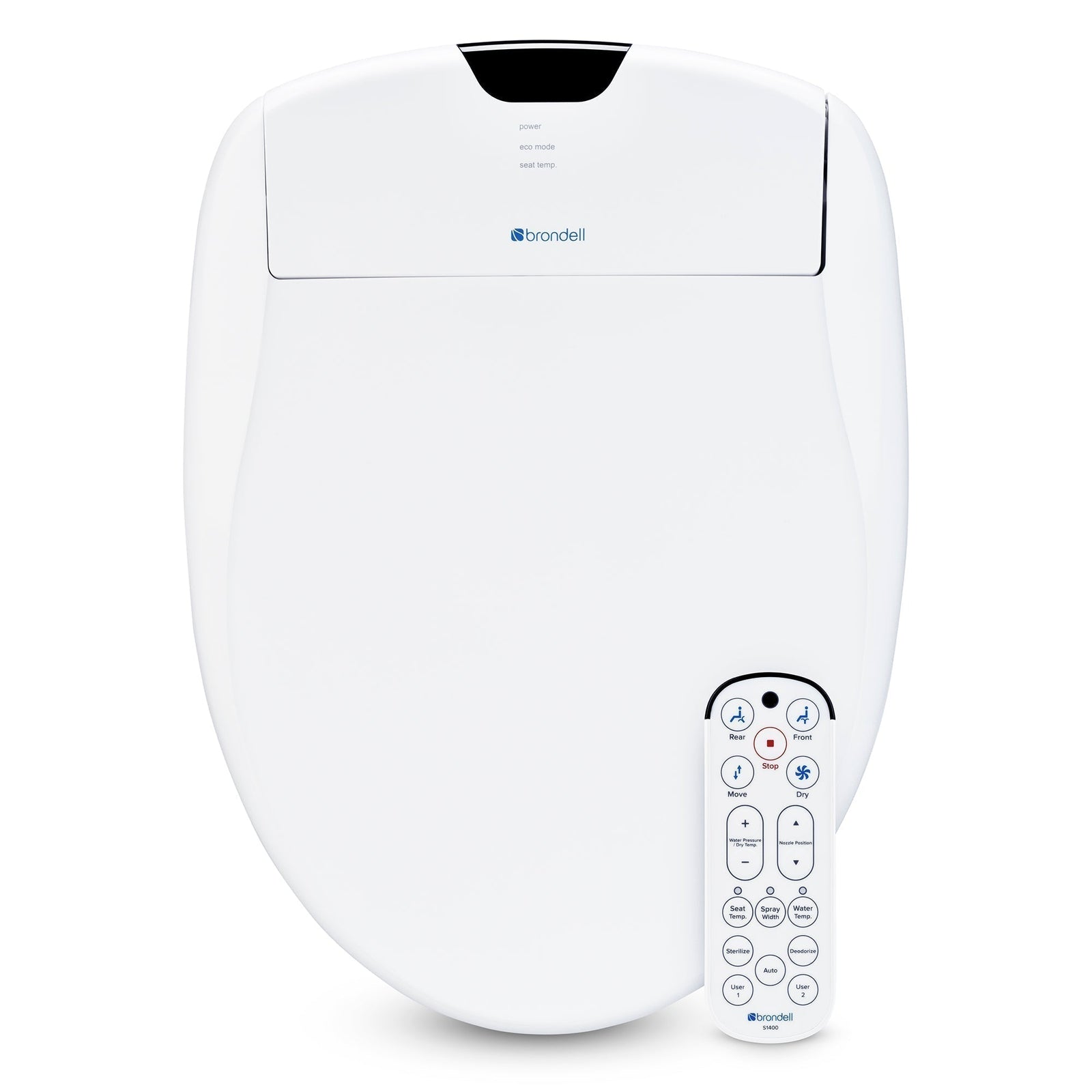 Brondell Swash 1400 Luxury Bidet Toilet Seat – Elongated – White –