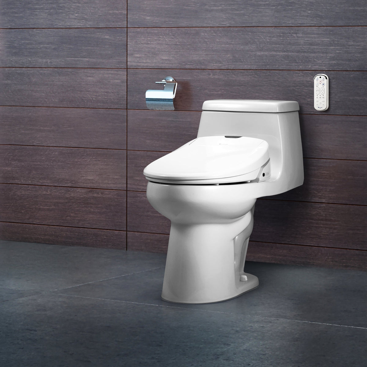Brondell Swash 1400 Luxury Bidet Toilet Seat – Round – White –