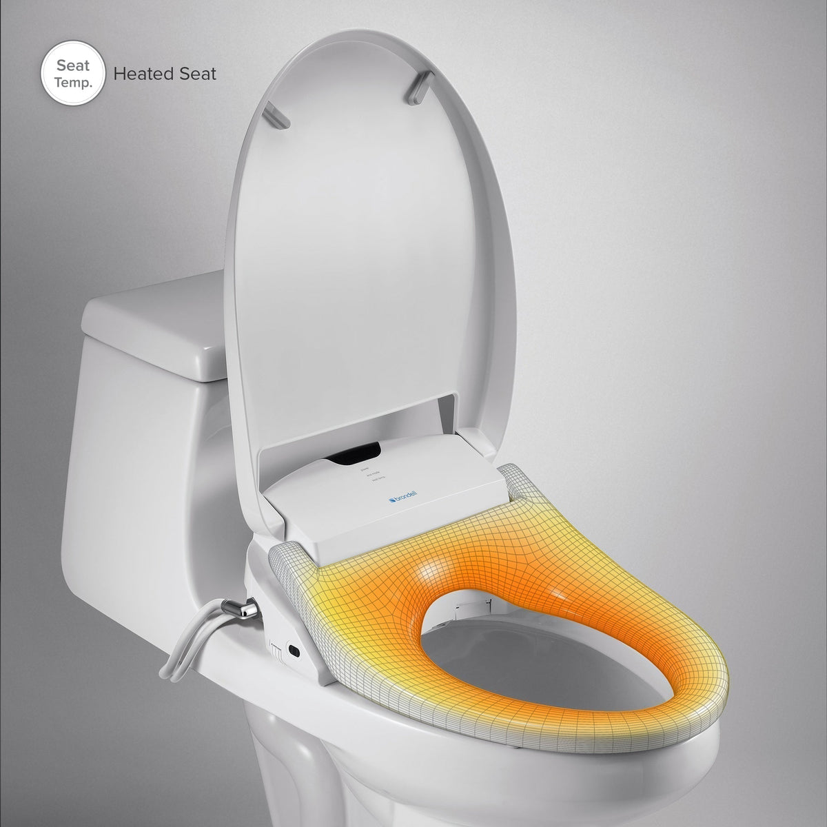 Brondell Swash 1400 Luxury Bidet Toilet Seat – Round – White –