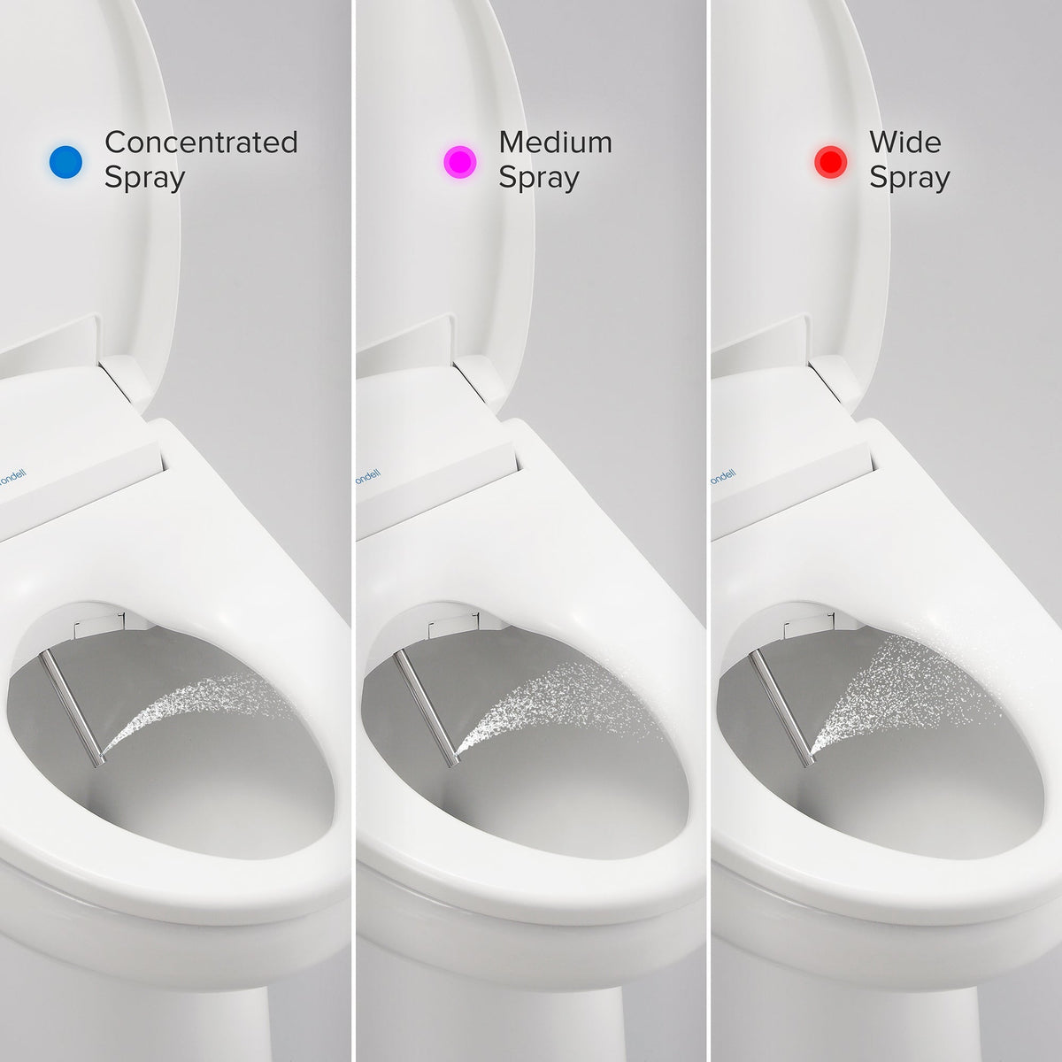 Brondell Swash 1400 Luxury Bidet Toilet Seat – Round – White –