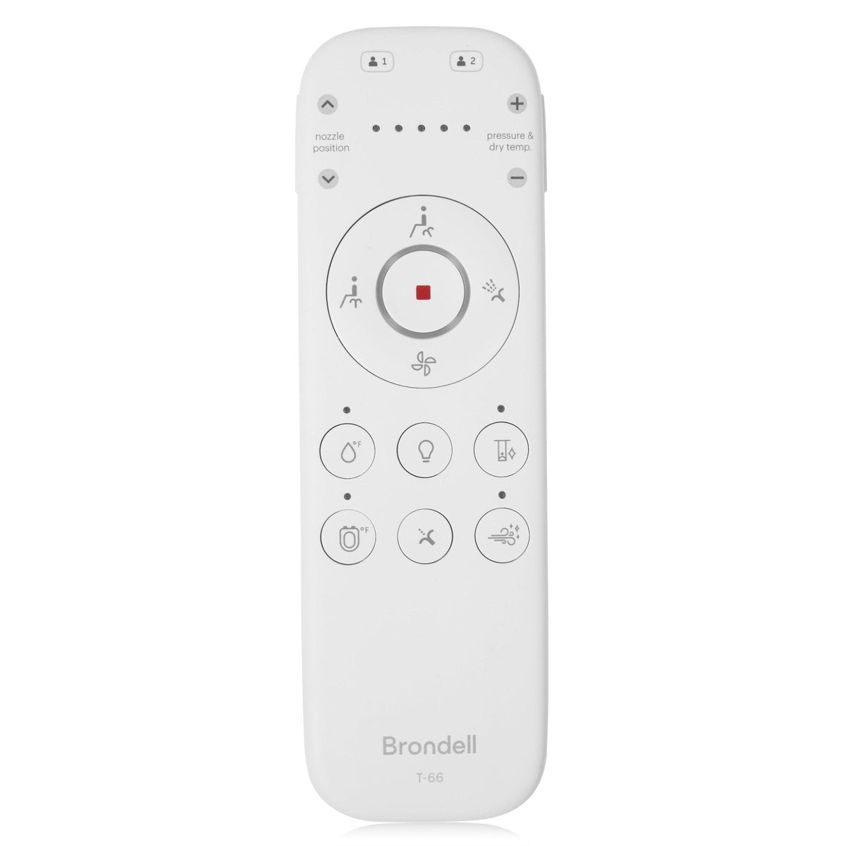Brondell Swash Eco Thinline T66 Electronic Luxury Bidet Toilet Seat with Remote Control – Elongated – White –
