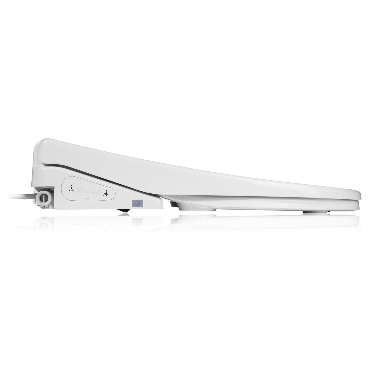Brondell Swash Eco Thinline T66 Electronic Luxury Bidet Toilet Seat with Remote Control – Elongated – White –