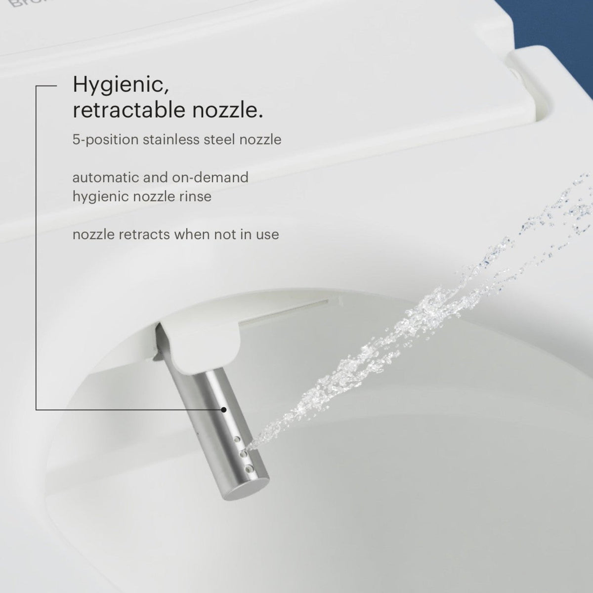 Brondell Swash Eco Thinline T66 Electronic Luxury Bidet Toilet Seat with Remote Control – Elongated – White –