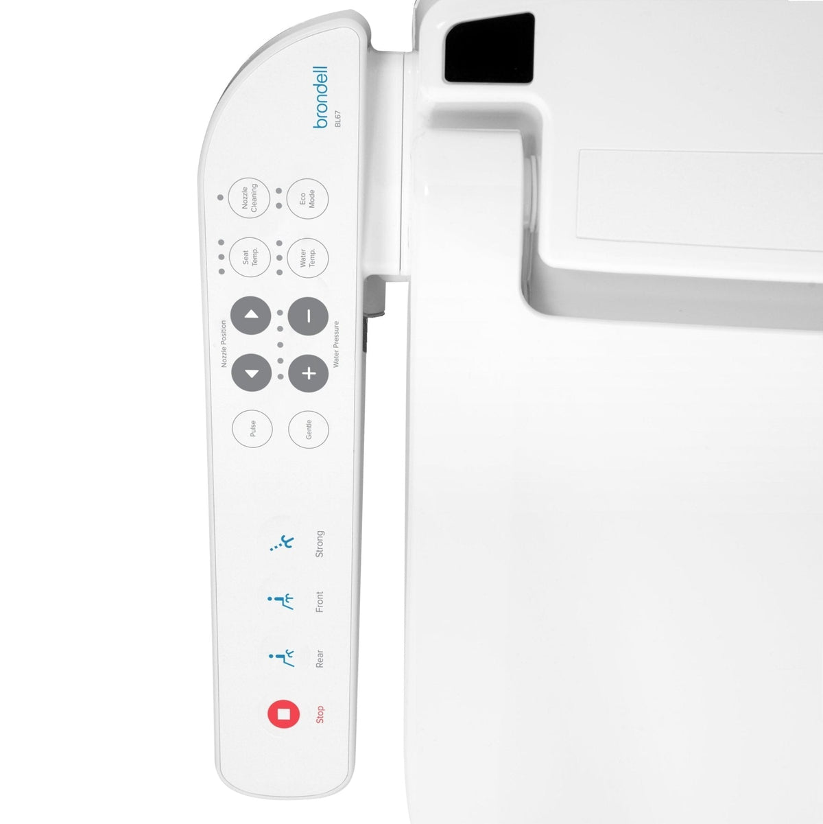 Brondell Swash Select BL67 Bidet Seat with Side Arm Control – Elongated – White –