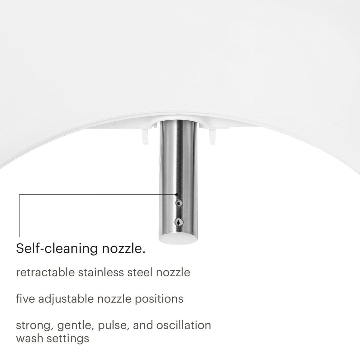 Brondell Swash Select BL97 Remote Controlled Bidet Seat – Elongated – White –