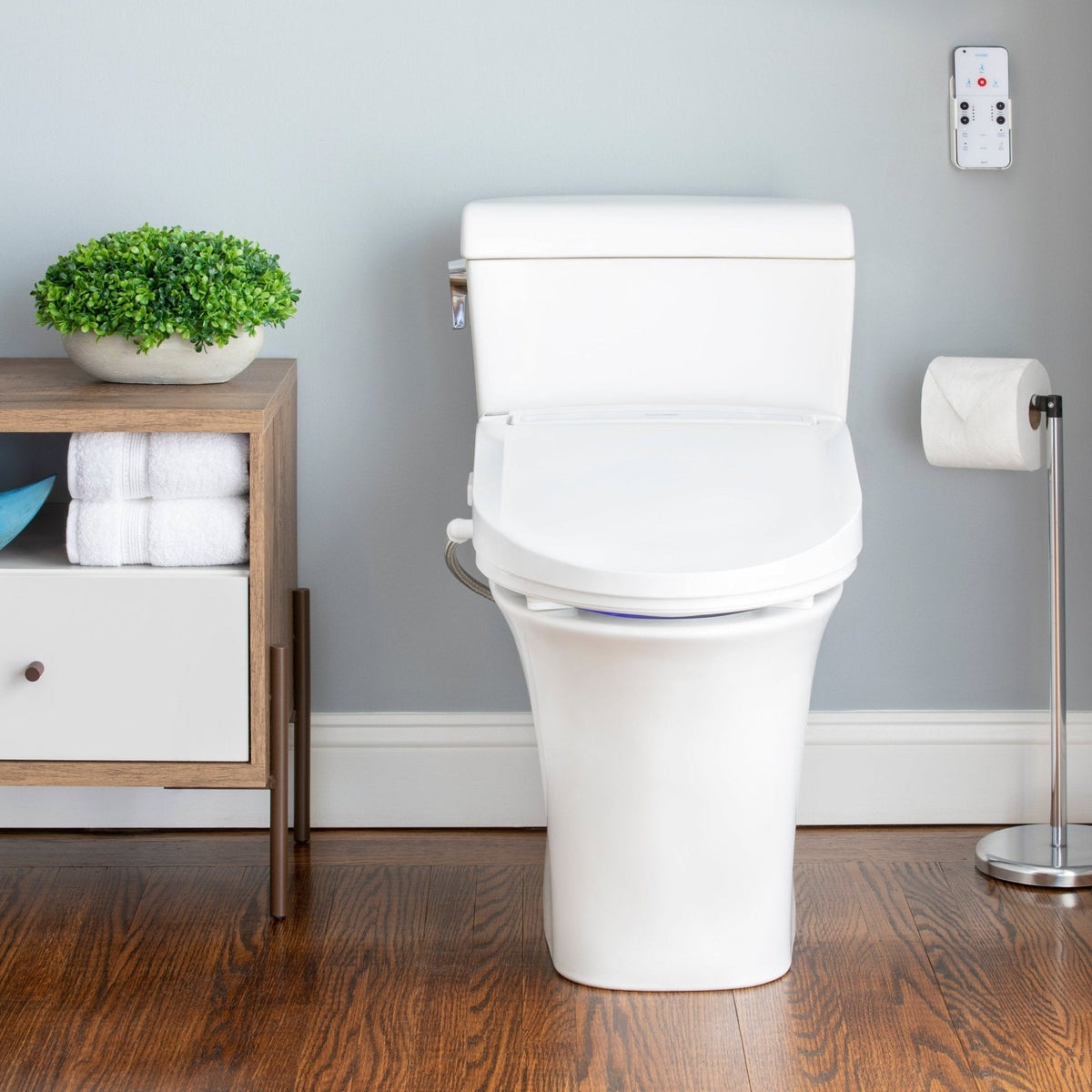 Brondell Swash Select BL97 Remote Controlled Bidet Seat – Elongated – White –
