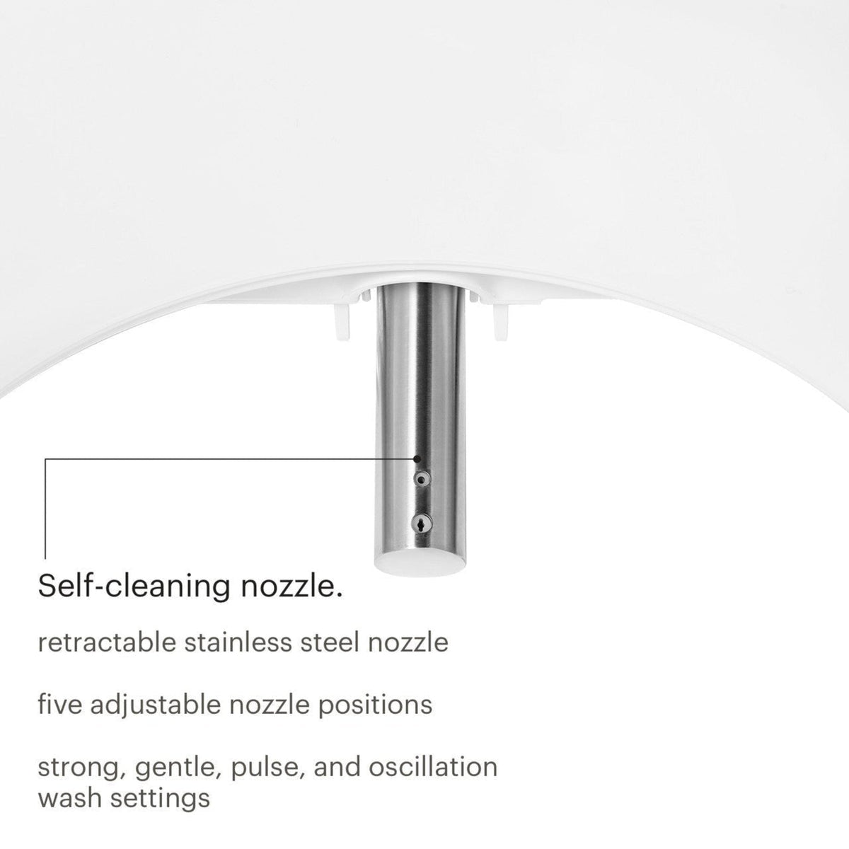 Brondell Swash Select BL97 Remote Controlled Bidet Seat – Elongated – White –