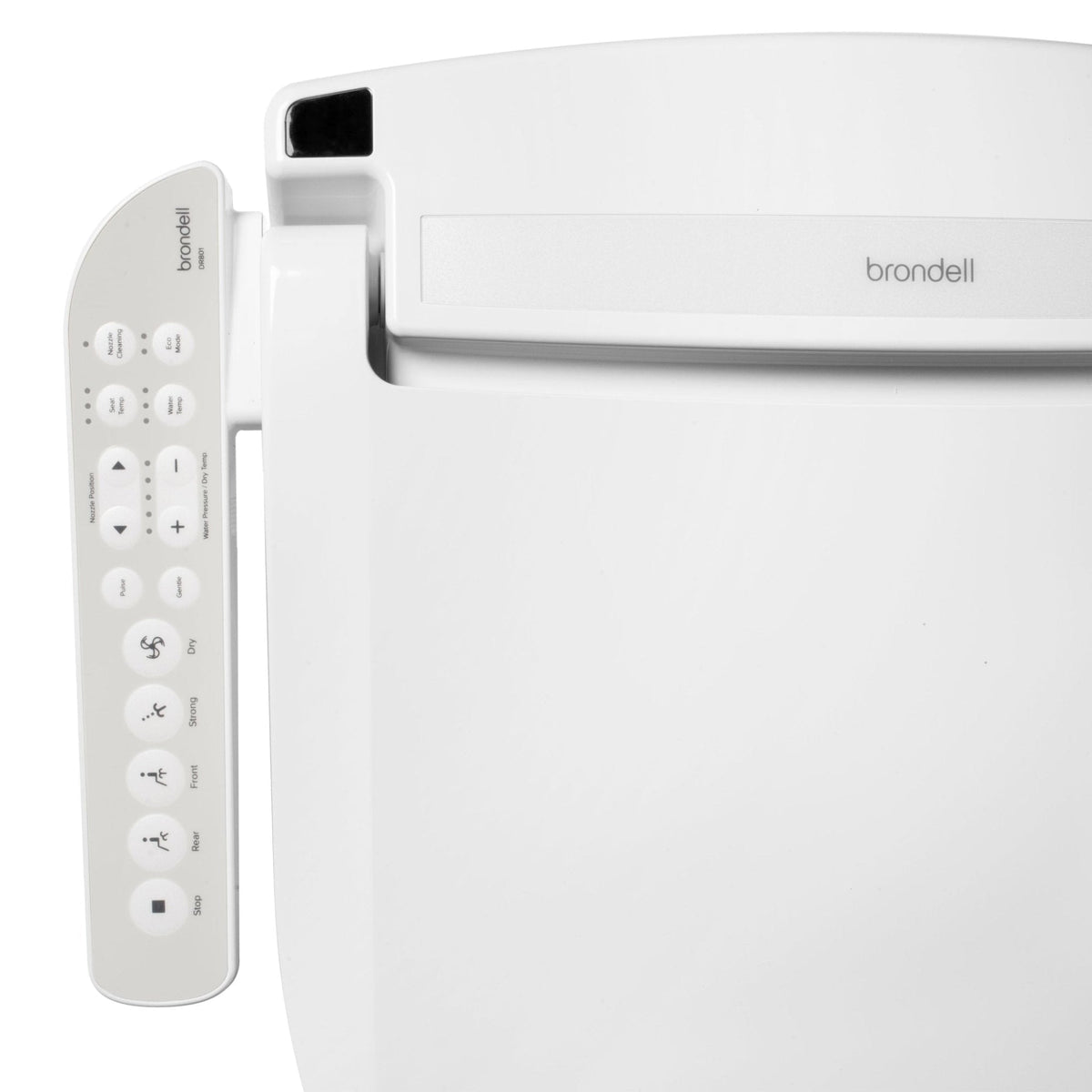 Brondell Swash Select DR801 Sidearm Bidet Seat with Warm Air Dryer and Deodorizer – Elongated – White –