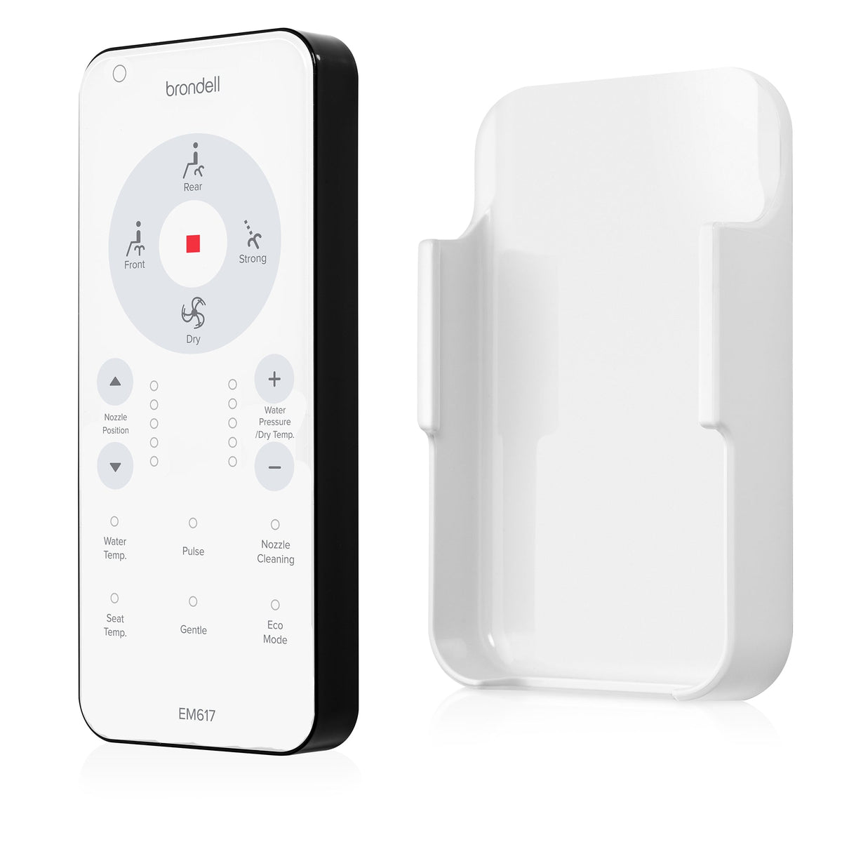 Brondell Swash Select EM617 Bidet Seat with Warm Air Dryer – Elongated – White –