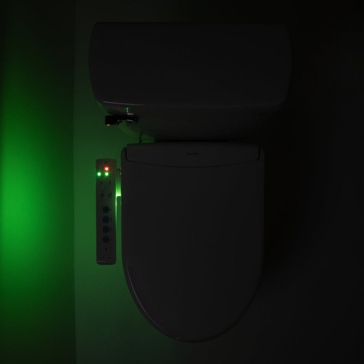 Brondell Swash Thinline T22 Luxury Bidet Toilet Seat with Side Arm Control – Elongated – White –