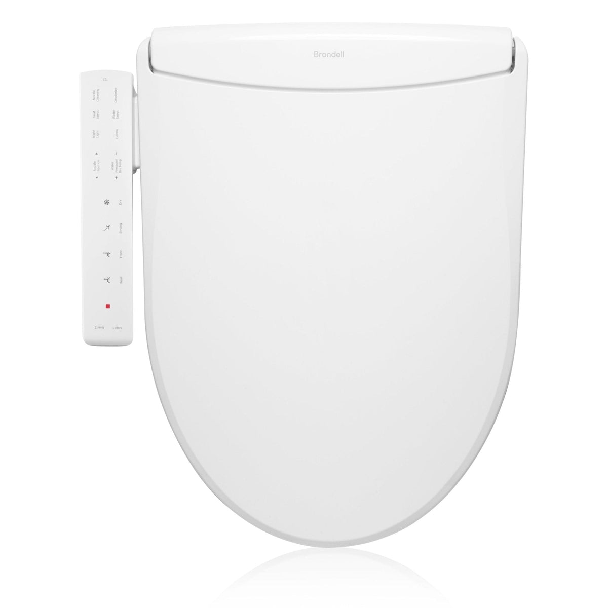 Brondell Swash Thinline T22 Luxury Bidet Toilet Seat with Side Arm Control – Elongated – White –