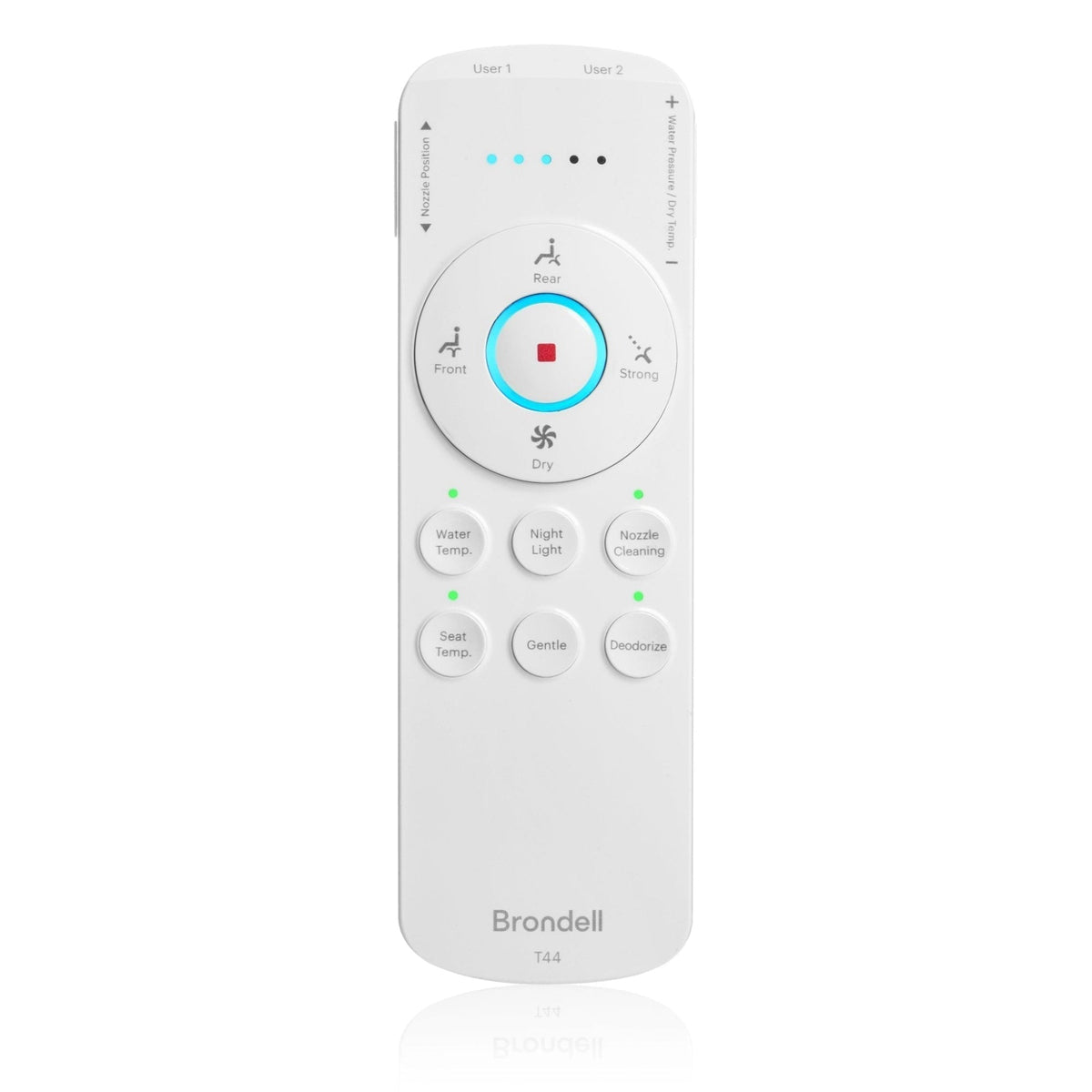 Brondell Swash Thinline T44 Luxury Bidet Toilet Seat with Remote Control – Elongated – White –