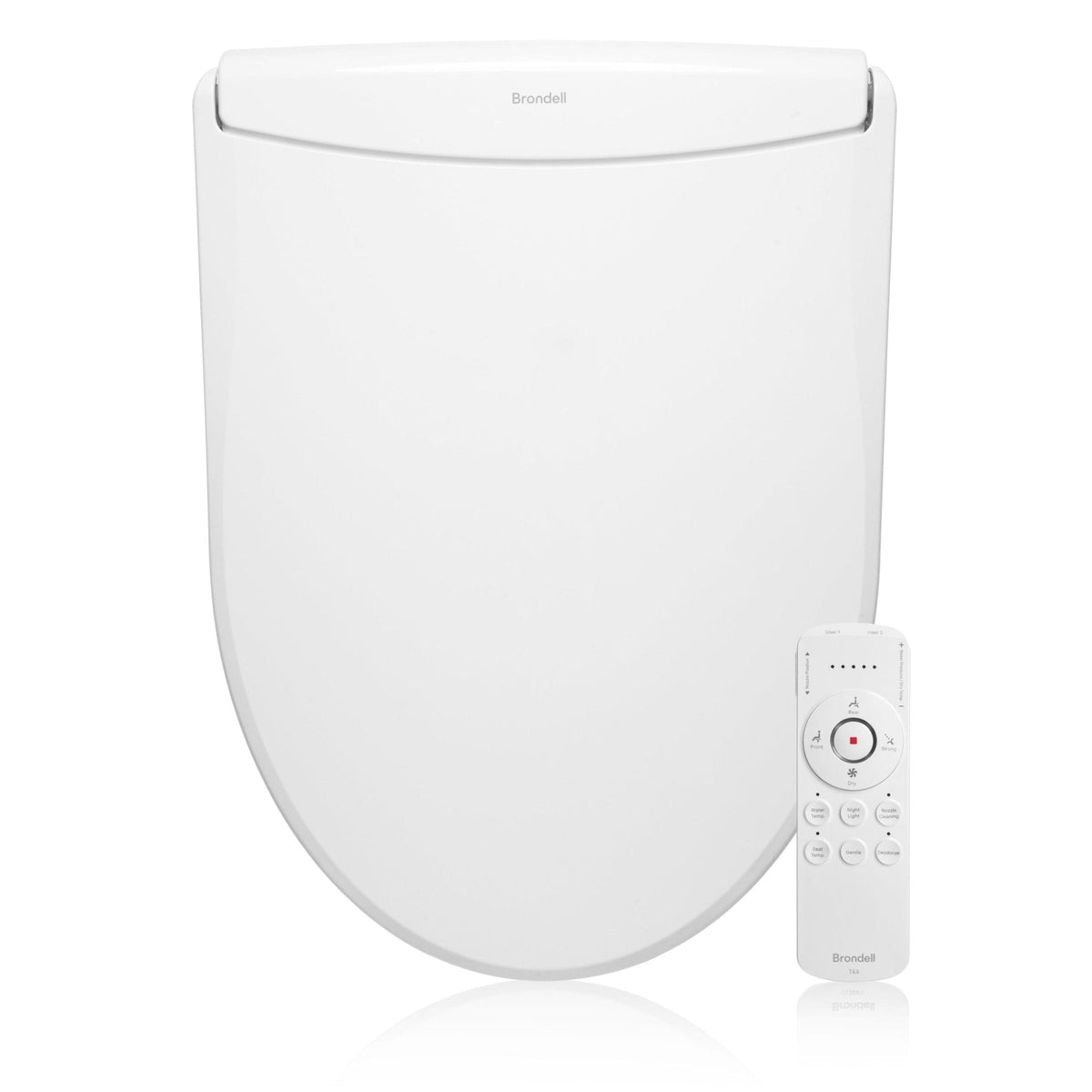 Brondell Swash Thinline T44 Luxury Bidet Toilet Seat with Remote Control – Elongated – White –