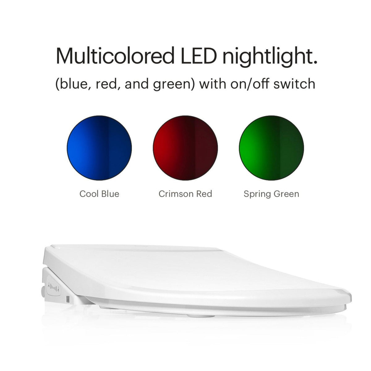 Brondell Swash Thinline T44 Luxury Bidet Toilet Seat with Remote Control – Elongated – White –