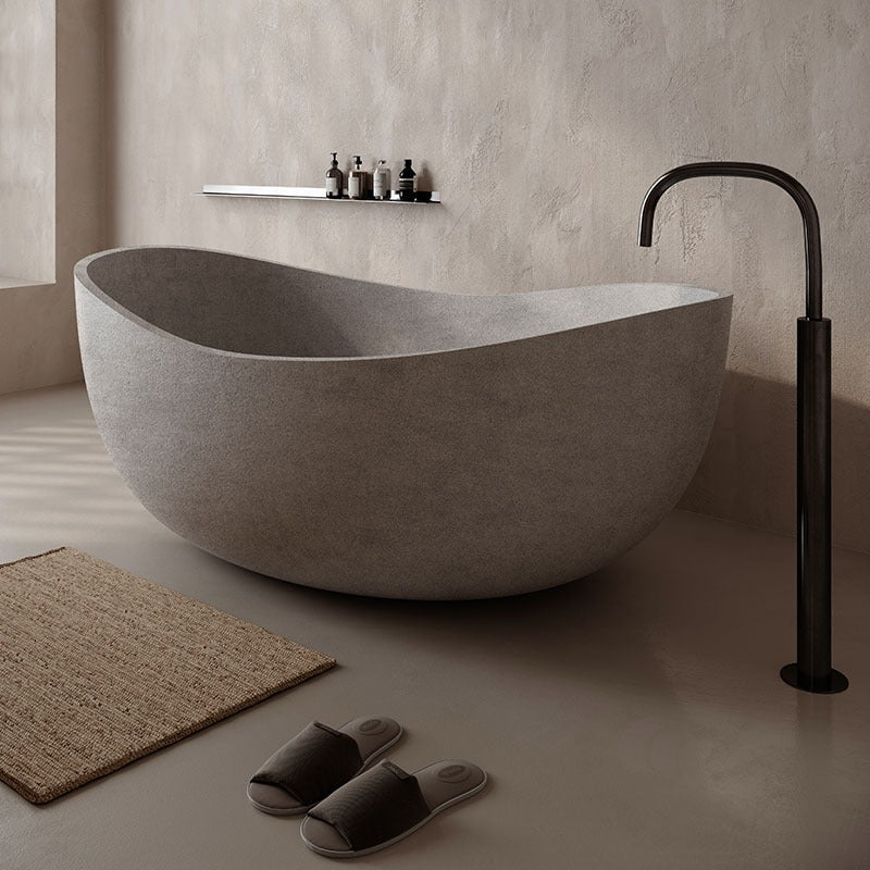 Ideavit IdeaSense Freestanding Bathtub – Beige Concrete – –