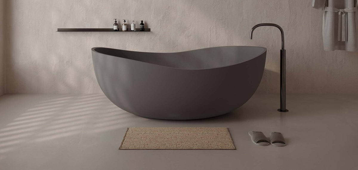 Ideavit IdeaSense Freestanding Bathtub – Taupe – –