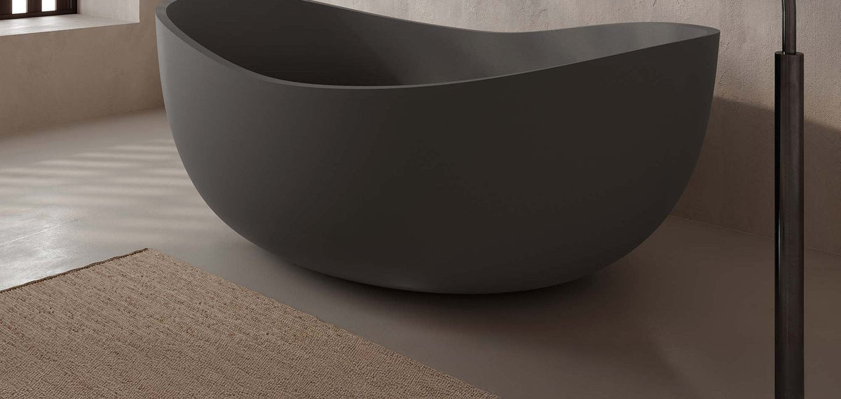 Ideavit IdeaSense Freestanding Bathtub – Taupe – –