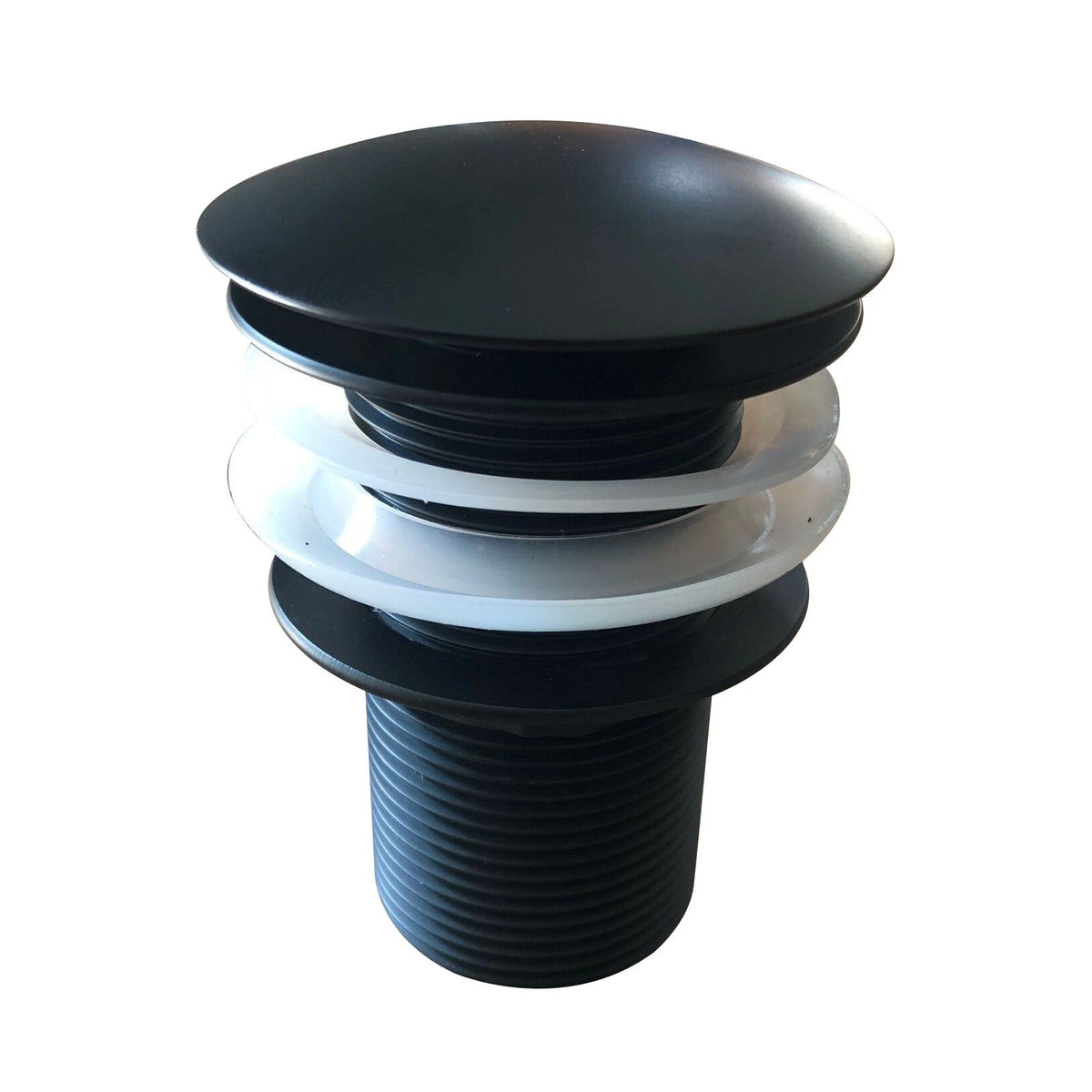 Ideavit Pop - Up Clic - Clac Drain – Matte Black Curved Top (PS IDV 290270) – – –