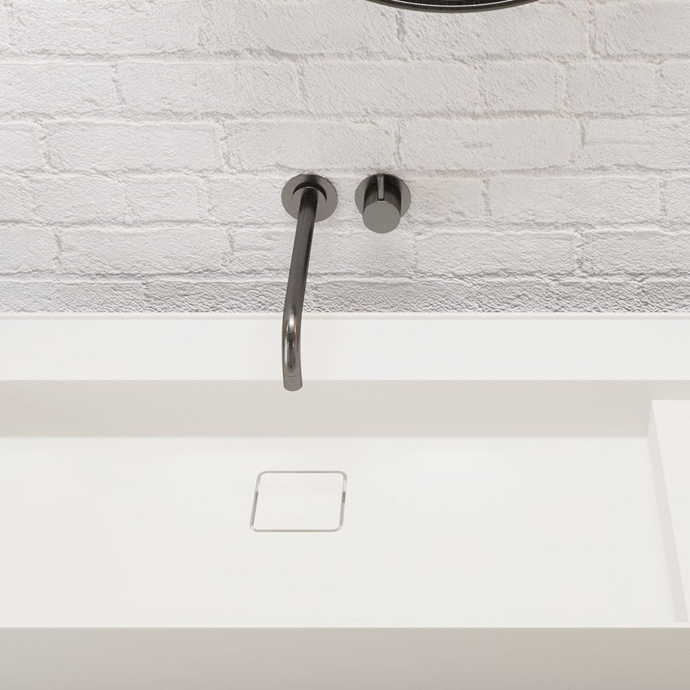 Ideavit SolidBliss 100 Vessel Sink – 39" Matte White – – –