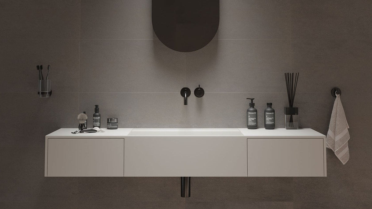 Ideavit SolidBliss 140 DR Wall - Mounted Sink – 55" Matte White – – –