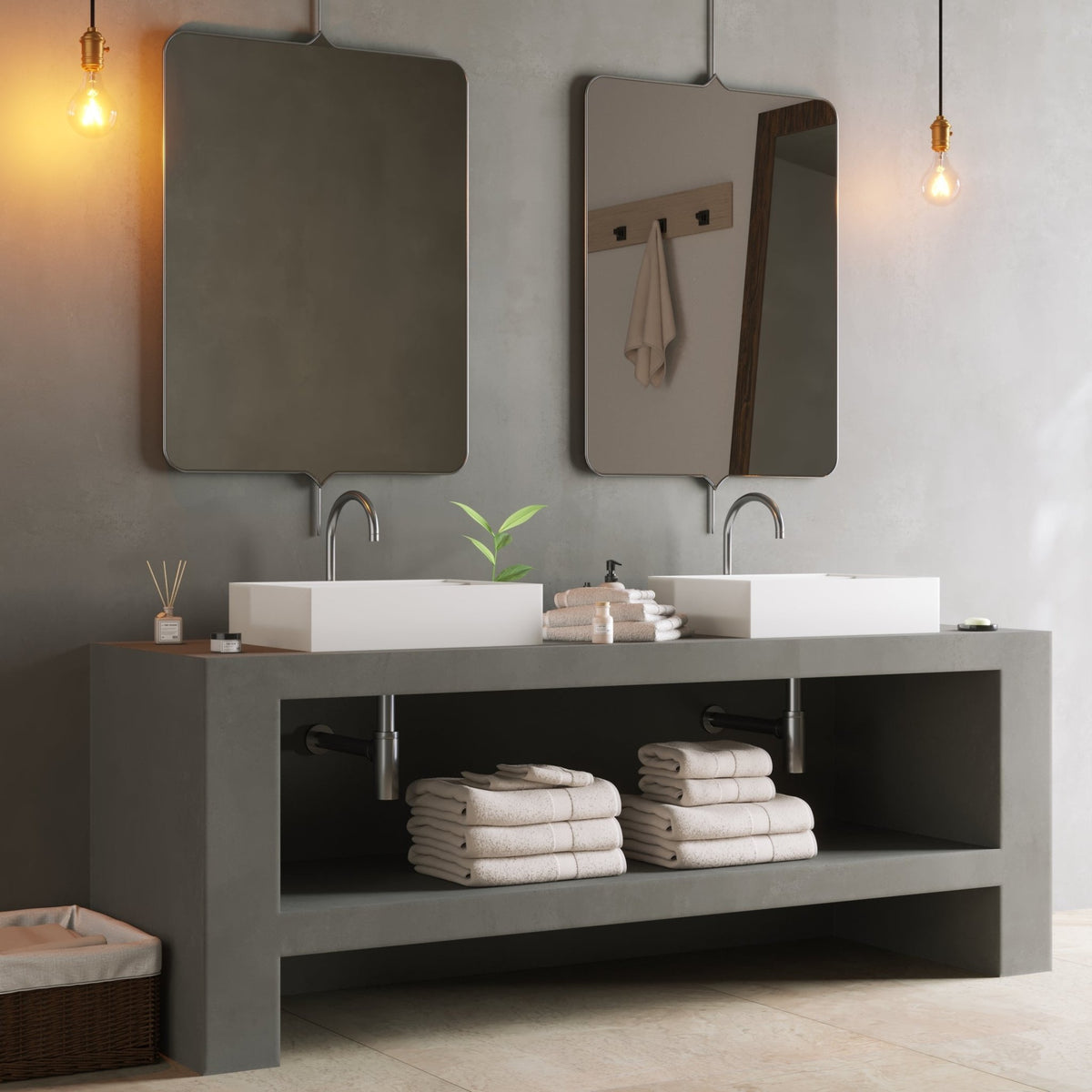 Ideavit SolidBliss 50 Vessel Sink – 20" Matte White – – –