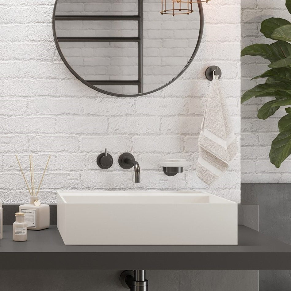 Ideavit SolidBliss 50 Vessel Sink – 20" Matte White – – –