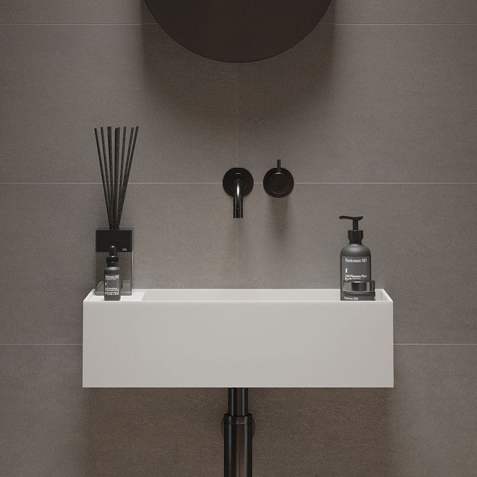 Ideavit SolidBliss 55 Wall - Mounted Sink – 22" Matte White – – –