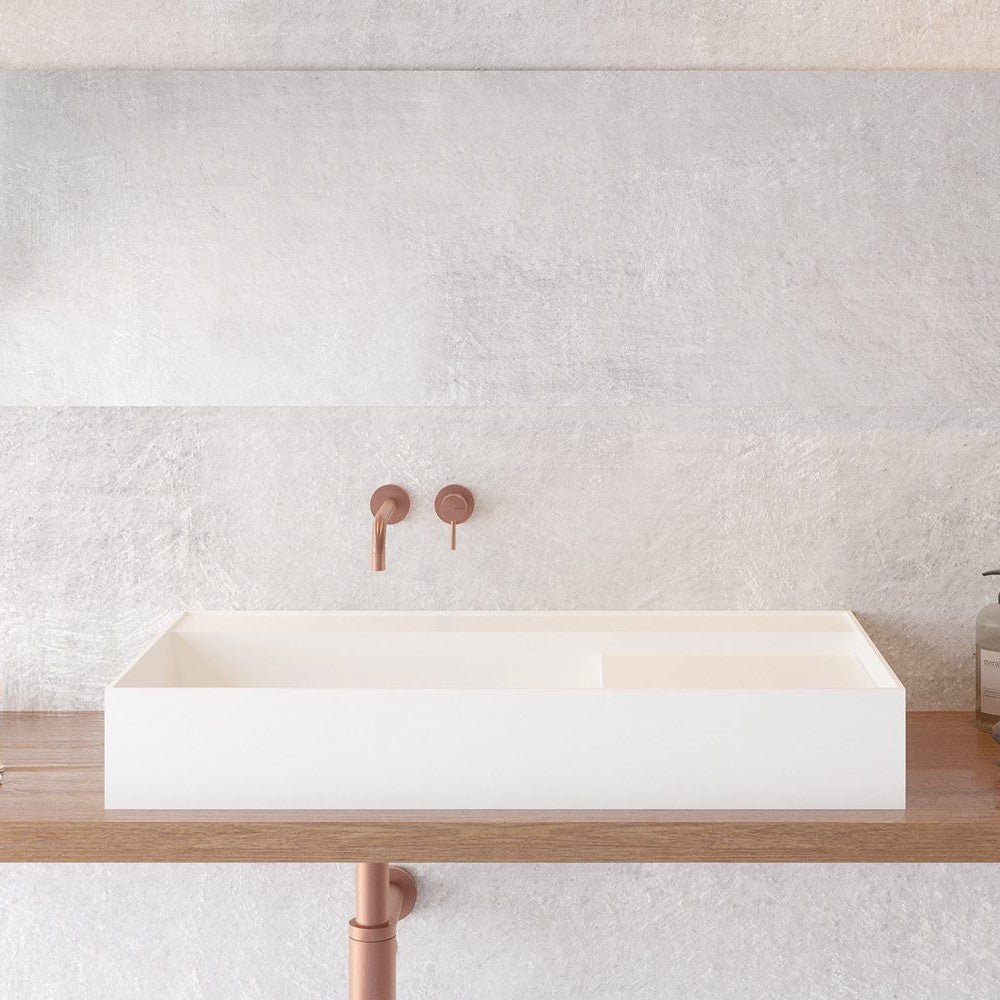 Ideavit SolidBliss 80 Vessel Sink – 31" Matte White – – –