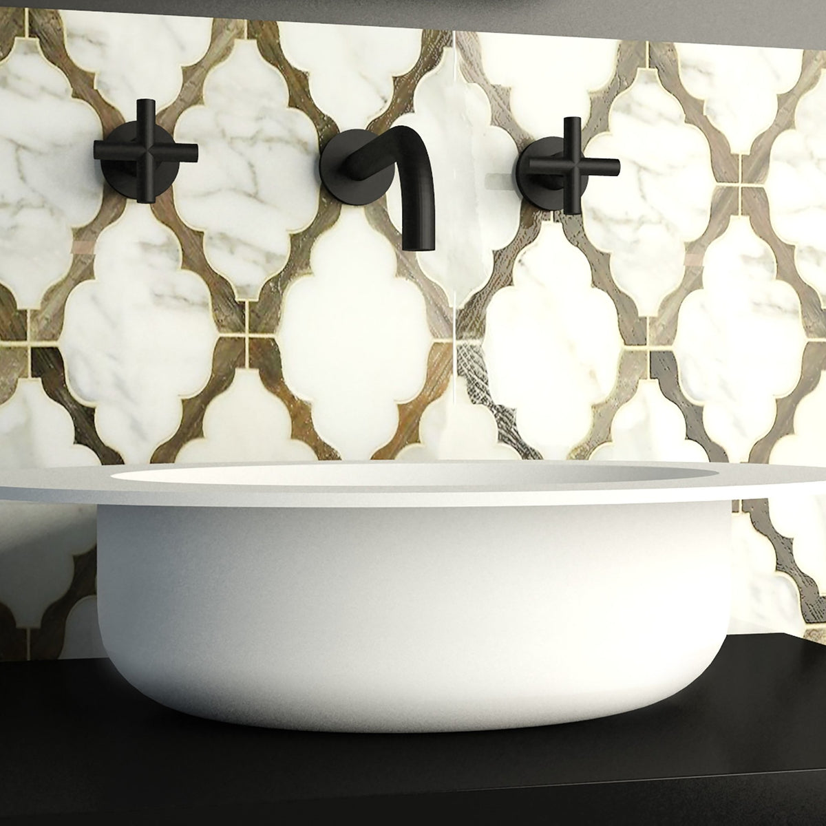 Ideavit SolidCap 2.0 Vessel Sink – 24" Matte White – – –