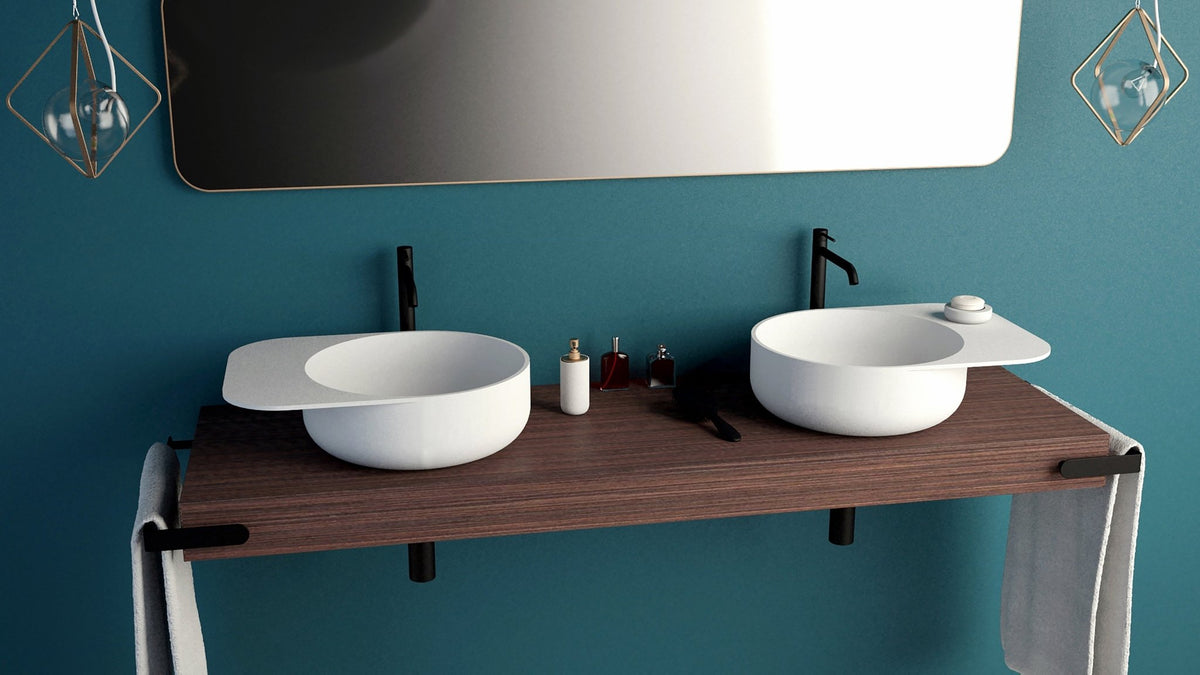 Ideavit SolidCap 6.0 Vessel Sink – 20" Matte White – – –