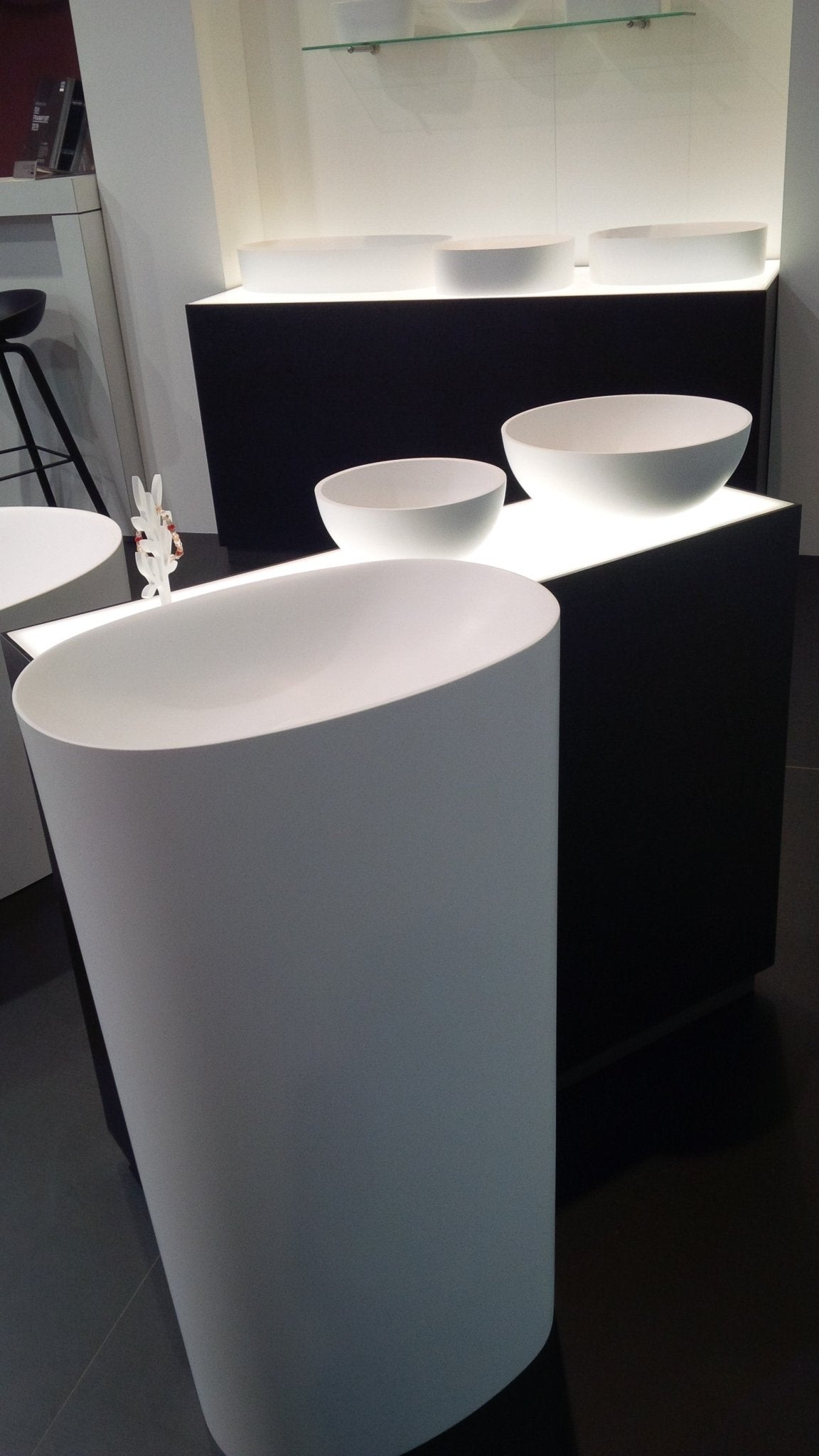 Ideavit SolidCliff PB 50 Pedestal Sink – 20" Matte White – – –