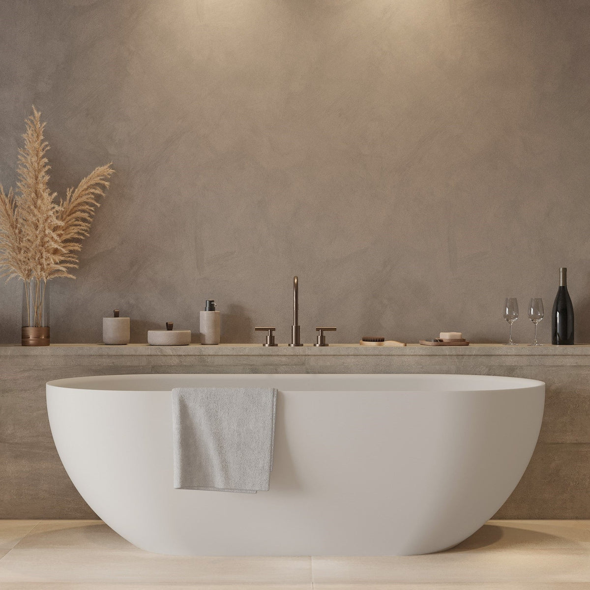 Ideavit SolidEllipse Freestanding Bathtub - Matte White