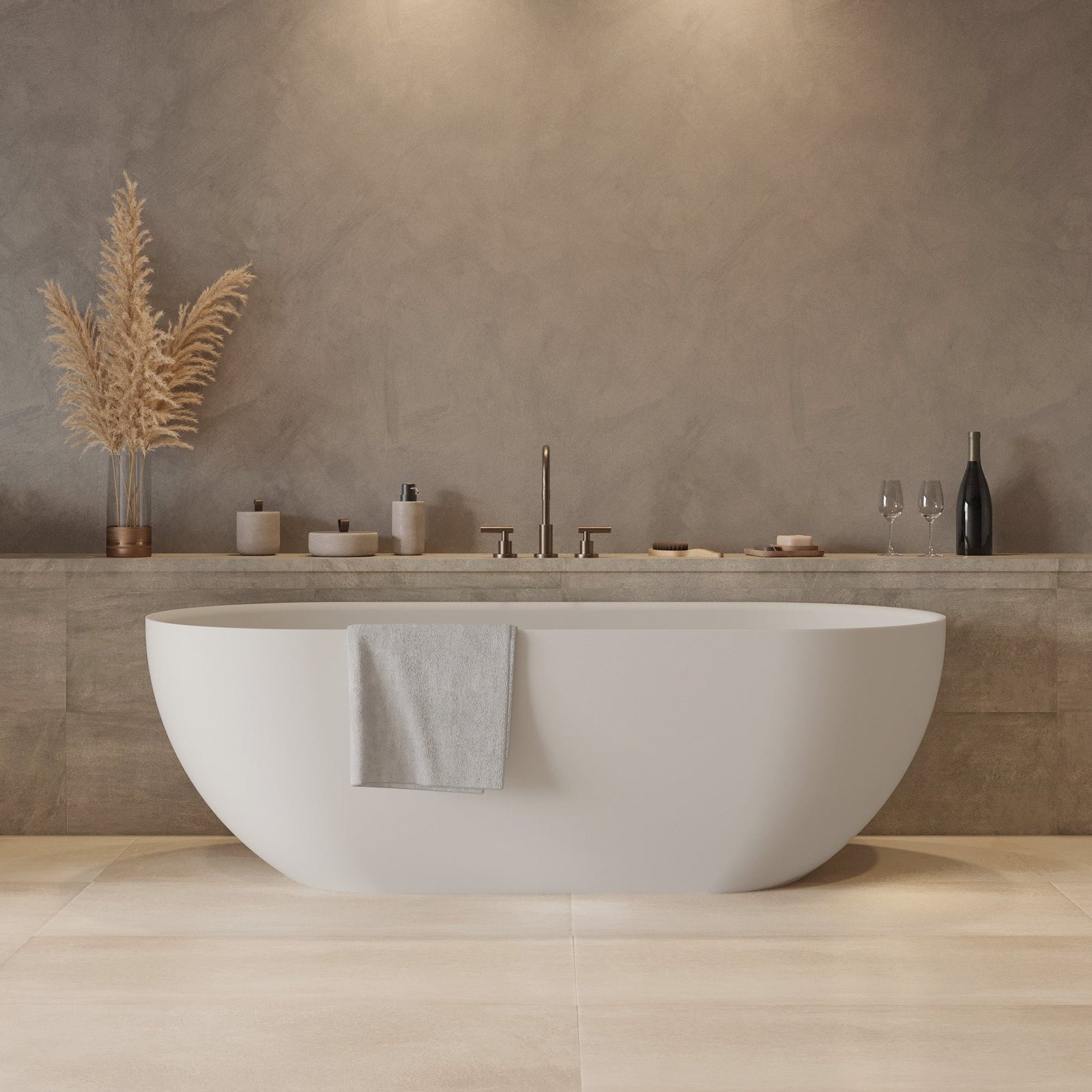 Ideavit SolidEra Freestanding Bathtub - 170 – Matte White – –