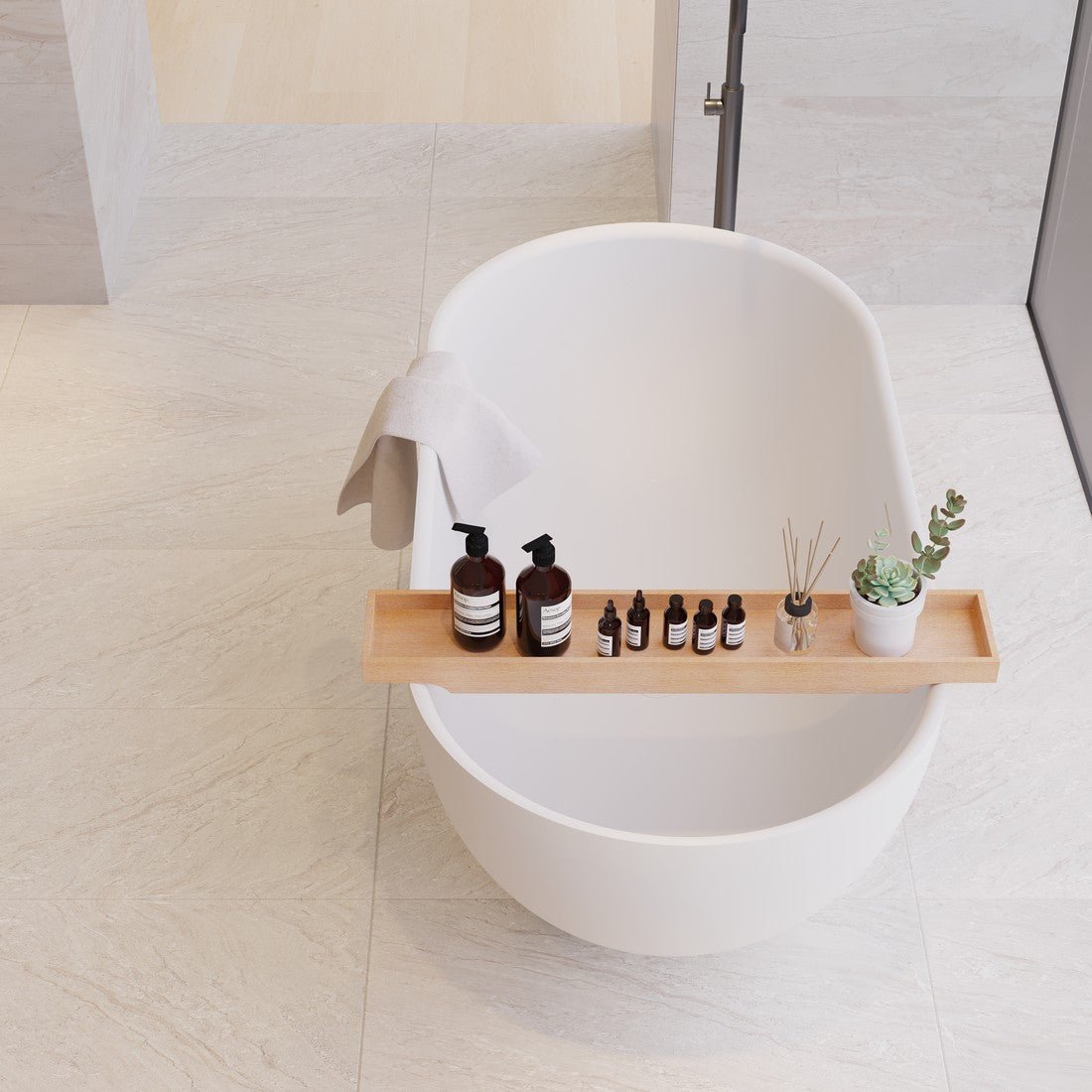 Ideavit SolidEra Freestanding Bathtub – Matte White – –