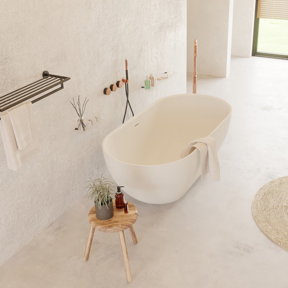 Ideavit SolidEra Freestanding Bathtub – Matte White – –