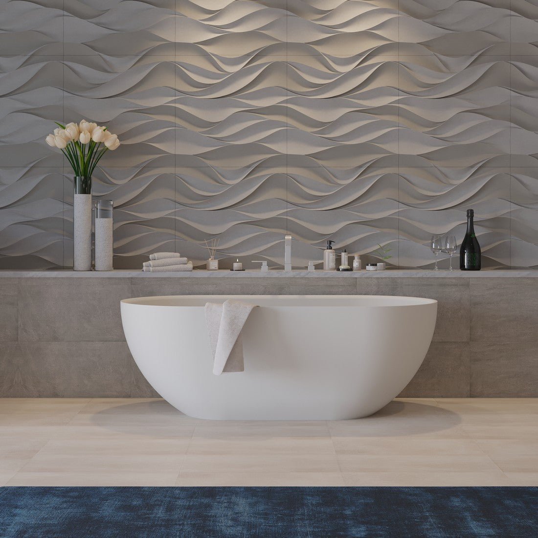 Ideavit SolidEra Freestanding Bathtub – Matte White – –