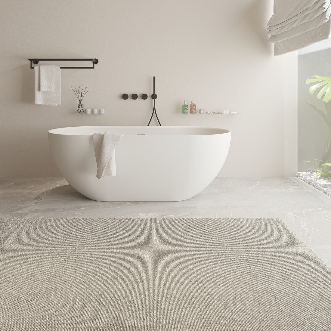 Ideavit SolidEra Freestanding Bathtub – Matte White – –