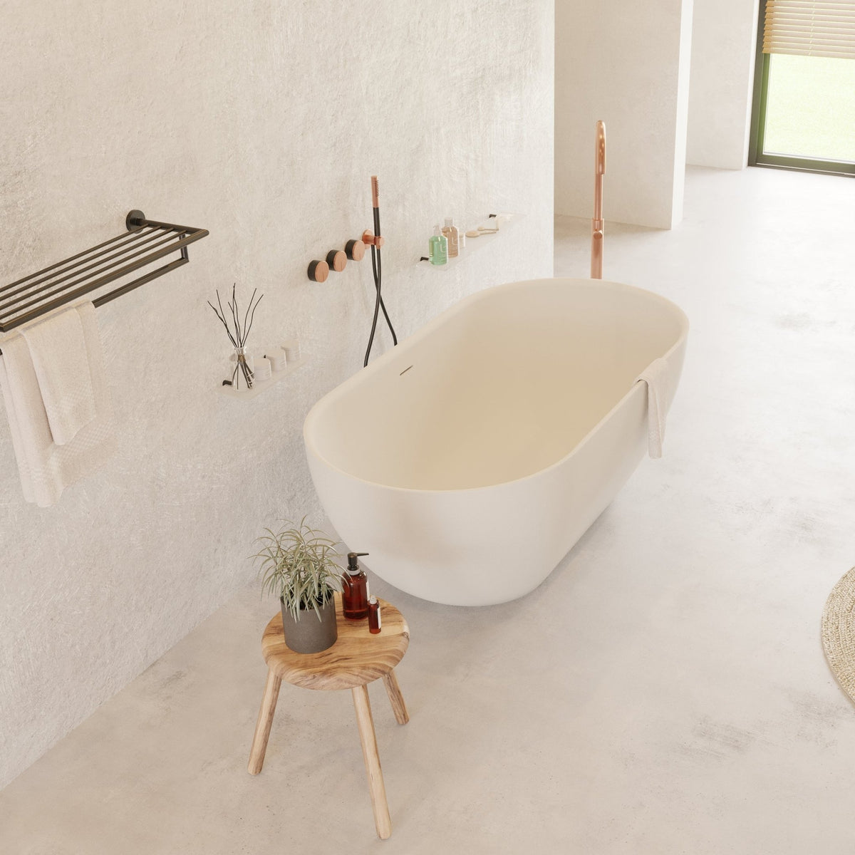 Ideavit SolidEra Freestanding Bathtub – Matte White – –