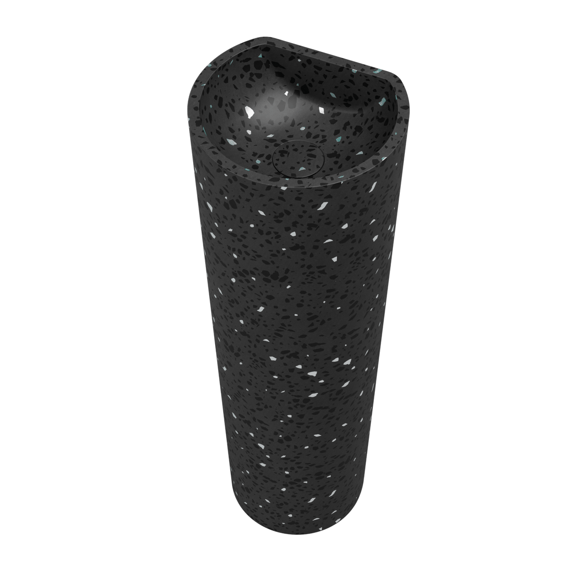 Ideavit SolidEvo - E1 Pedestal Sink – 35" Charcoal Terrazzo – – –