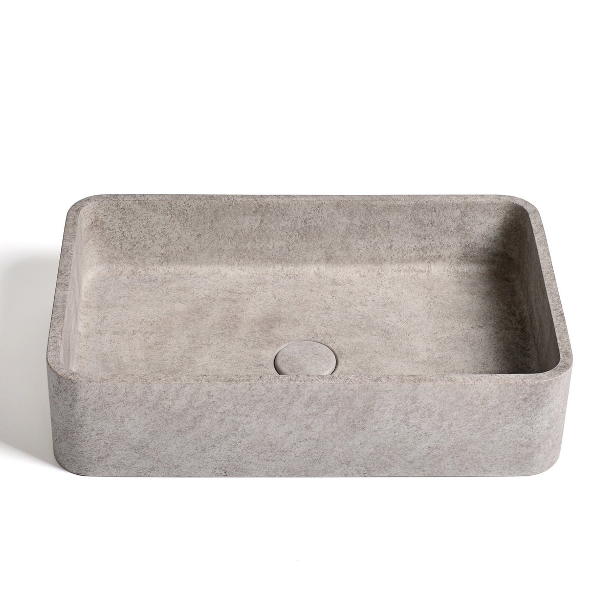Ideavit SolidGaia Vessel Sink – 20" Concrete Finishes – Beige Concrete – –
