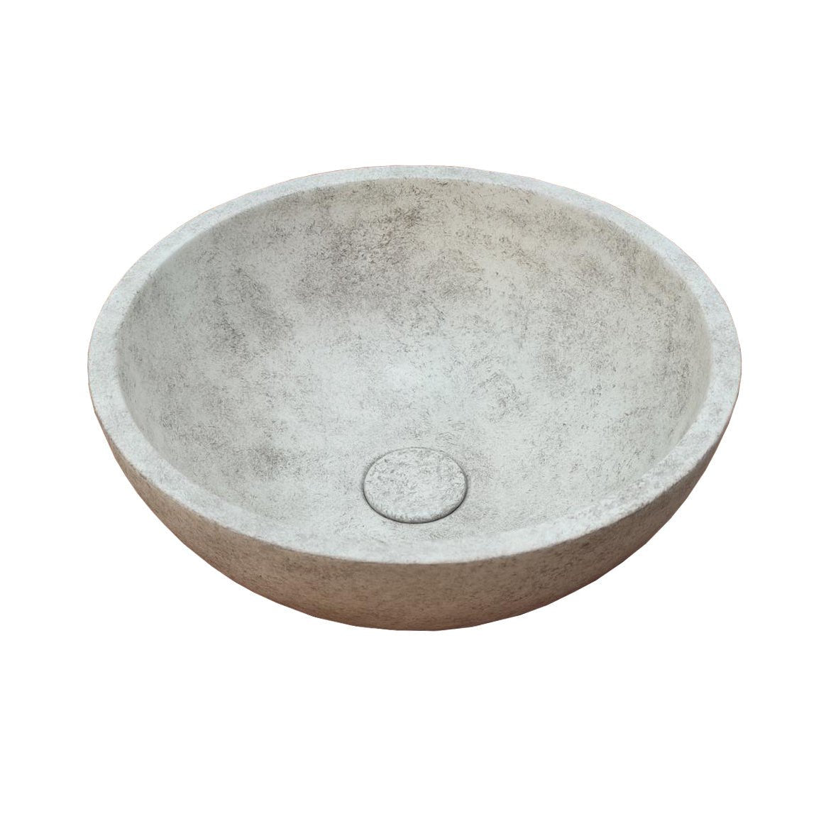 Ideavit SolidGem Concrete Vessel Sink – 14" Beige / Taupe – Beige Concrete – –