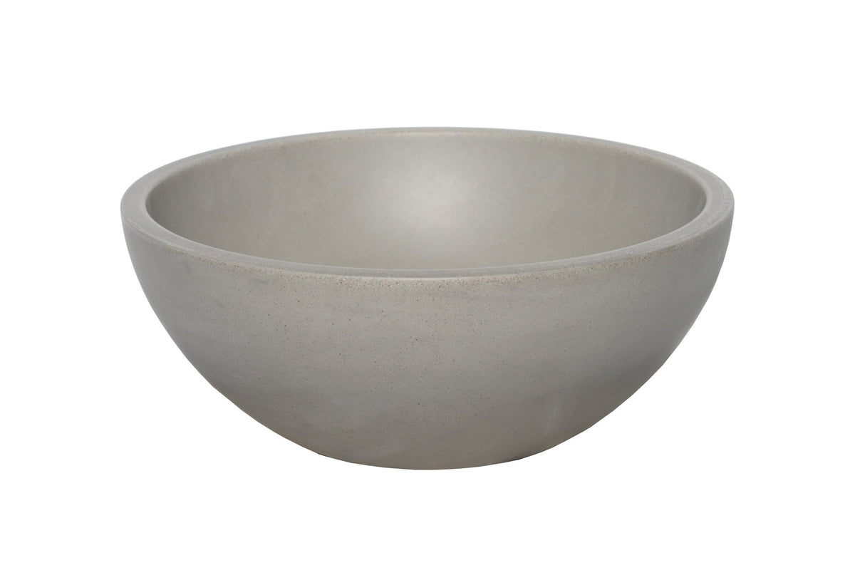 Ideavit SolidGem Concrete Vessel Sink – 14" Beige / Taupe – Taupe Concrete – –