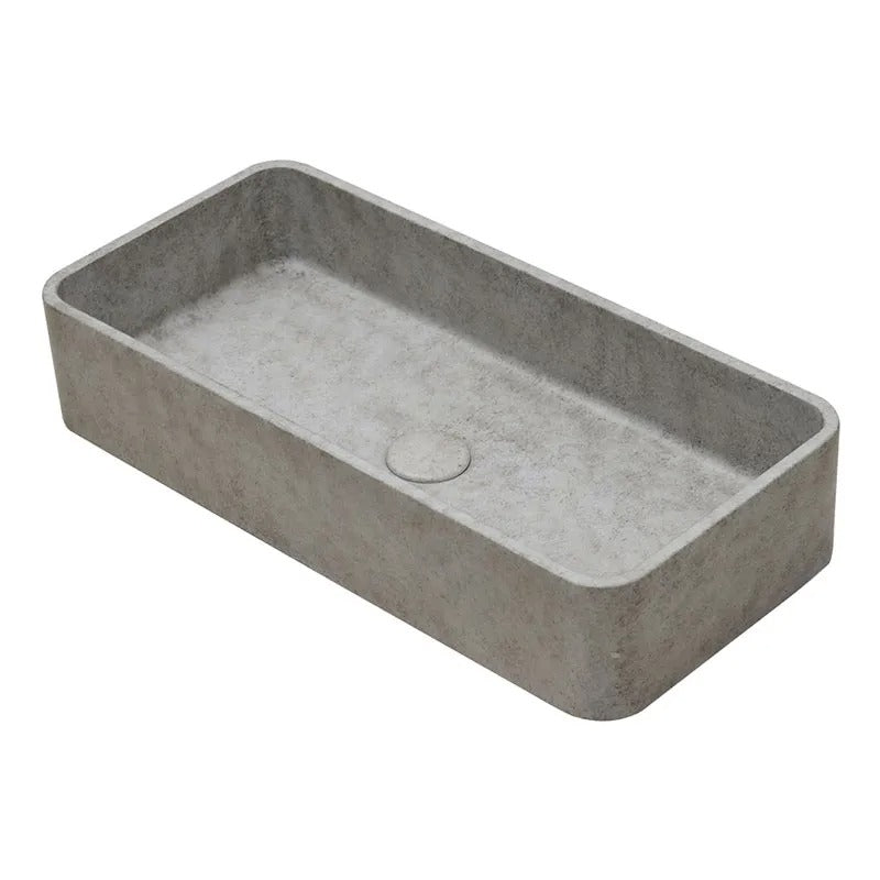 Ideavit SolidMax Vessel Sink – 24" Concrete Finishes – Beige Concrete – –