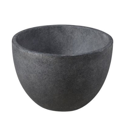 Ideavit SolidMini Concrete Vessel Sink – 9" Beige / Dark Grey – Dark Grey Concrete – –