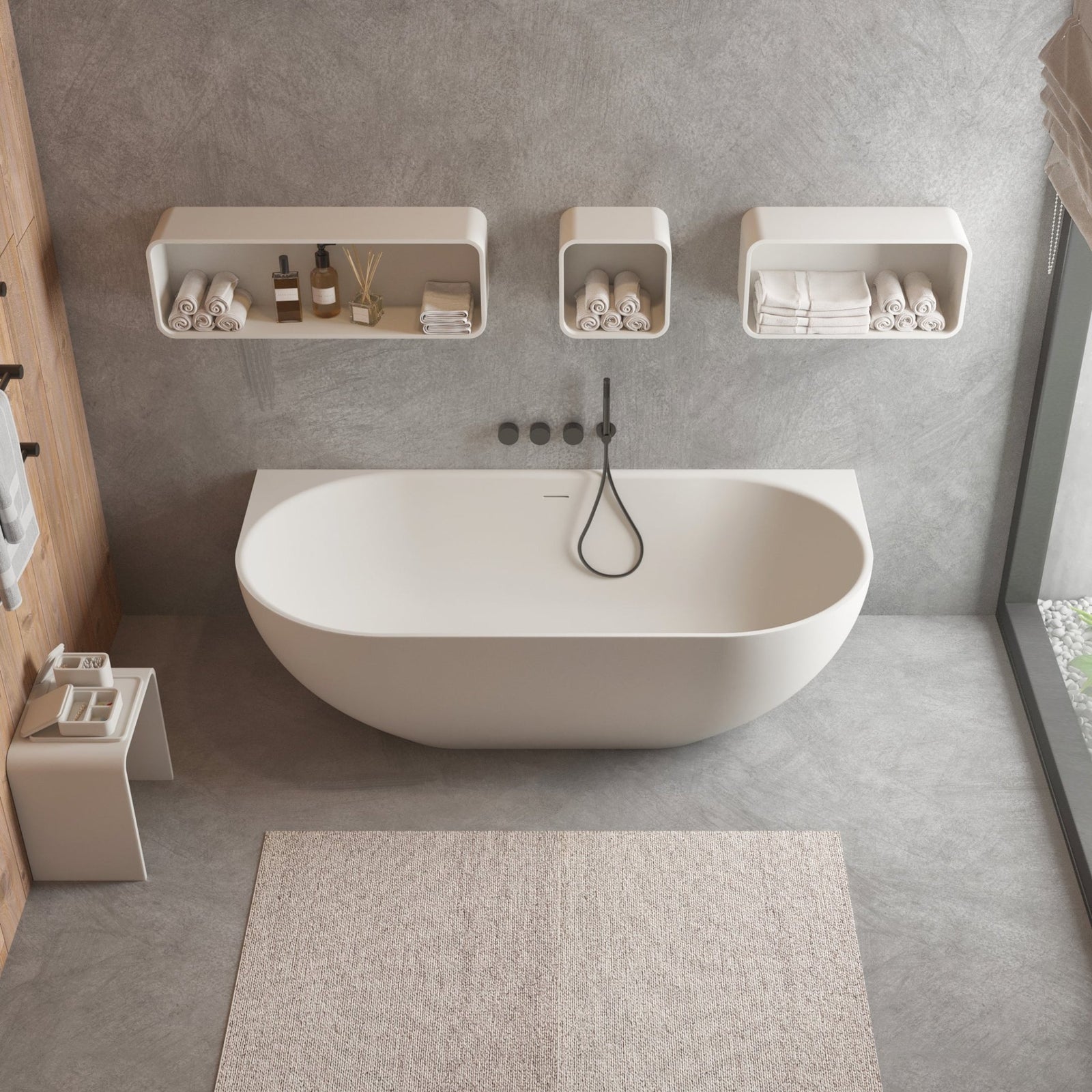Ideavit SolidNova Back to Wall Bathtub – – –