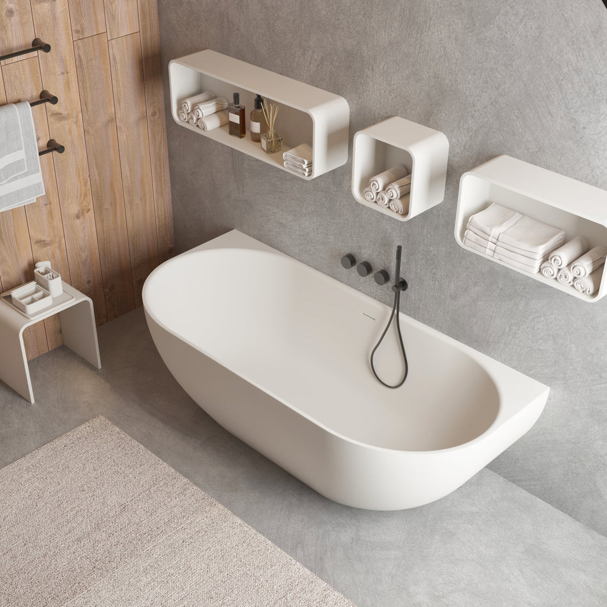 Ideavit SolidNova Back to Wall Bathtub – – –