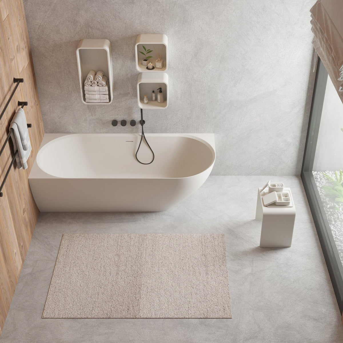 Ideavit SolidNova - L Back to Wall Bathtub – – –